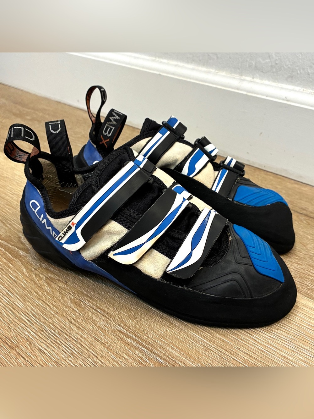 Climb X E-Motion Technician Rock Climbing Shoes Black Blue Men’s US 9 UK 8 EU 42